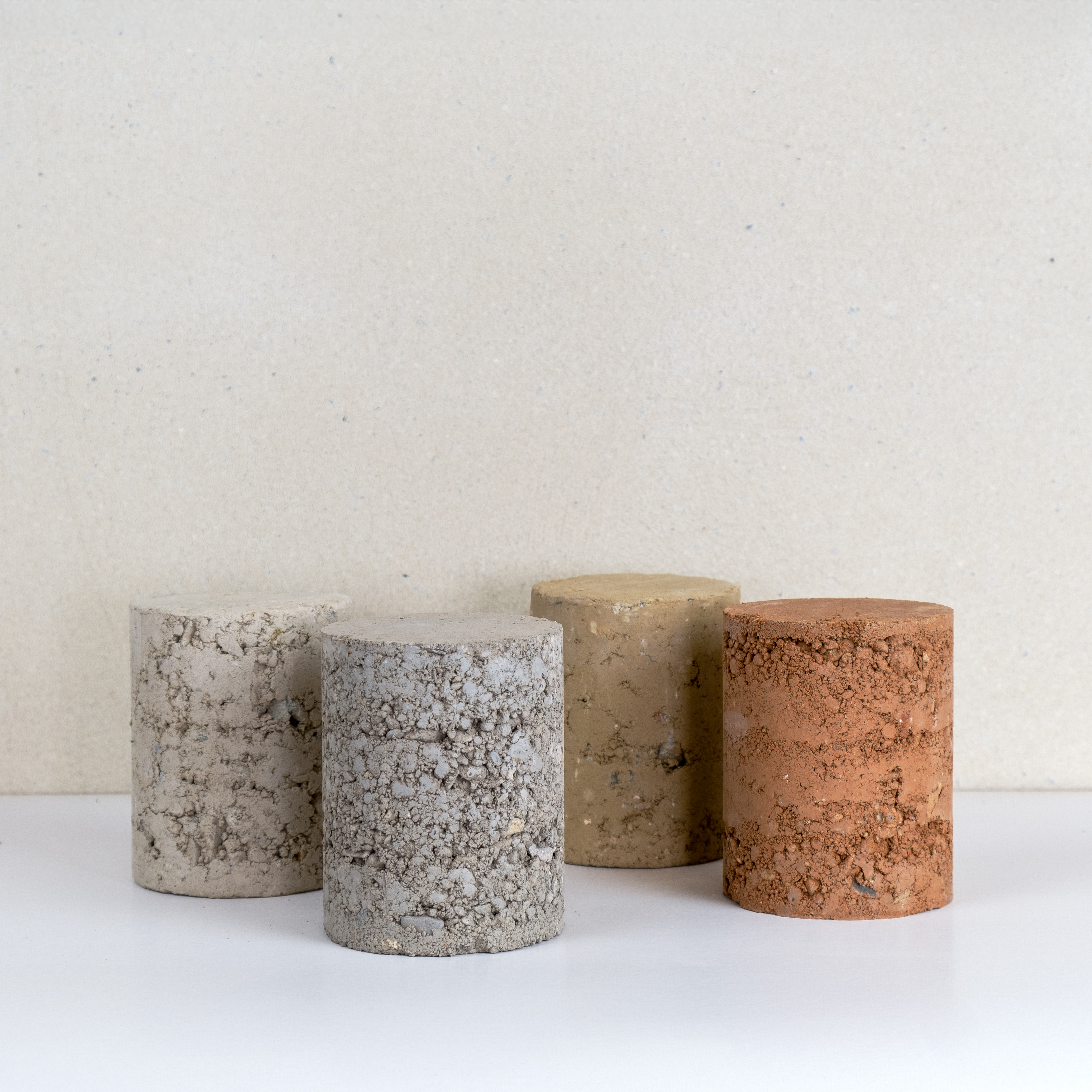 Rammed earth cylinder sample | BC materials